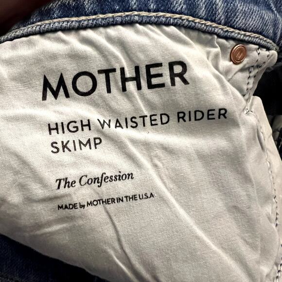 mother high waisted rider skimp the confession jeans size 32 New - Picture 9 of 9